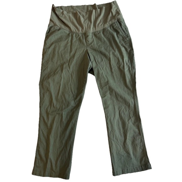 OLD NAVY by Gap ~XL ~ Maternity Rollover-Waist OGC Cotton Chino Pants NWT - Picture 3 of 16